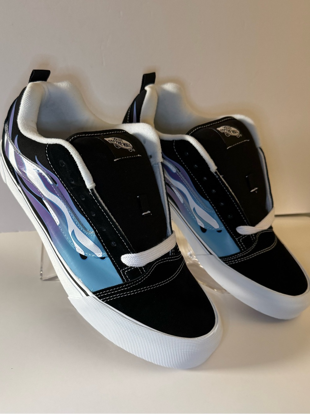 Vans Knu Skool Flame Black Blue Sneakers - NWT